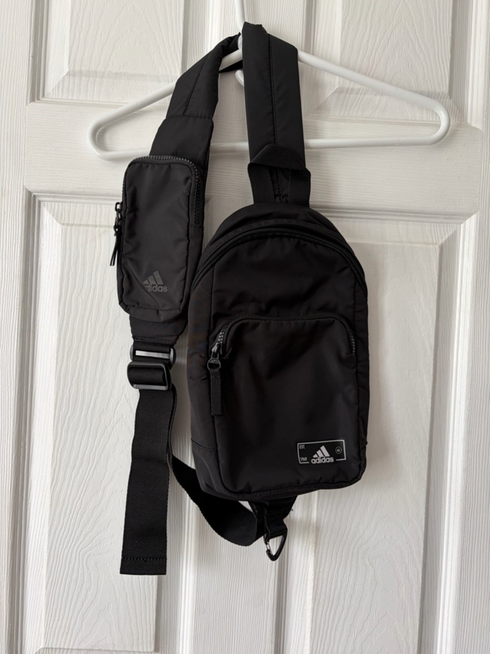adidas Black Essentials 2 sling crossbody bag with Front Pocket